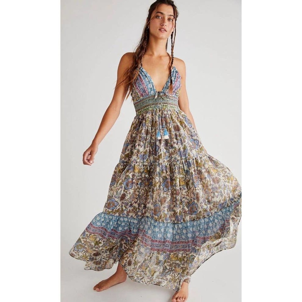 Free People's Real Love Maxi in Daylight Combo, S